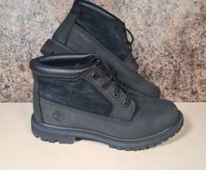 womens Timberland  NELLIE CHUKKA boots Black leather waterproof ankle boots Size UK 5.5 EU 38.5