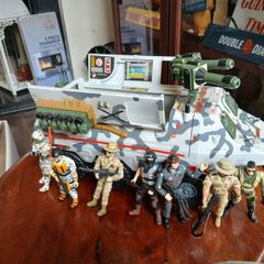 Vintage Lanard Armoured Personnel Carrier,with figures