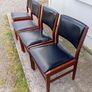 crannac mid century teak dining chairs x5 Image 2