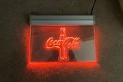 Coca Cola Lighted Plexiglass Sign