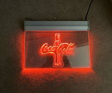 Coca Cola Lighted Plexiglass Sign