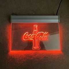 Coca Cola Lighted Plexiglass Sign