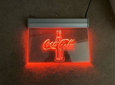 Coca Cola Lighted Plexiglass Sign