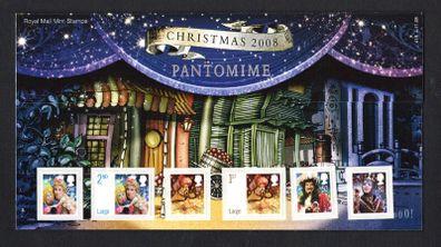 2008 Great Britain Christmas Panto Commemorative Stamps Presentation Pack