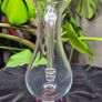 Jerpoint Glass Handcrafted Studio Art Glass Pitcher Purple Base Image 2