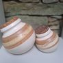 Vintage pottery canisters with Cork lids Image 9
