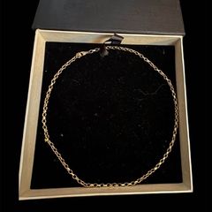 Title Solid Gold Necklace 9K 375 Hallmark Weight 9g Length 45 cm Pristine Condition