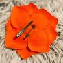 Orange Flower Hair Clip Bright, Playful & Versatile Image 2