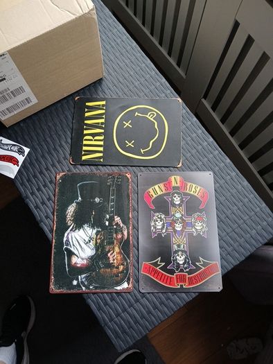 Metal wall signs