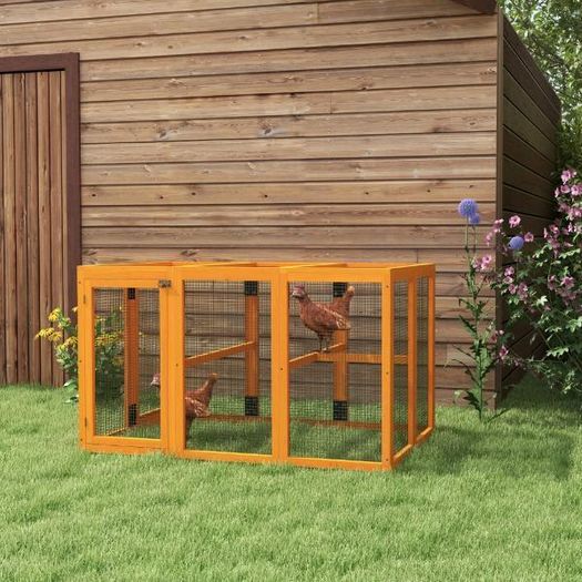 Wooden Chicken Coop & Run