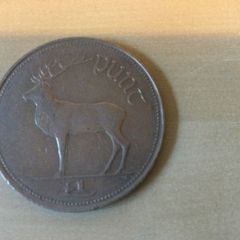 Irish pound coin 1990