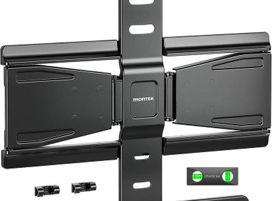 0.77" Ultra Slim TV Wall Bracket for 37-75 Inch TVs, Heavy Duty Full Moiton TV Wall Mount Up to 65kg, Swivel & Tilt TV Bracket for Flat/Curve Screens, Max VESA 400x400mm