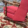 Victorian Walnut Nursing Rocking Chair. Image 8