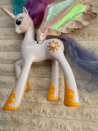 My Little Pony G4 Talking Princess Celestia speaks Polish approx. 21 cm. Used Plesae see photos