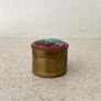 Vintage 1960 Brass Pill Box Snuff Box Image 2