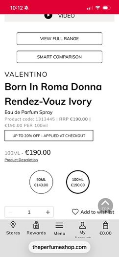 valentino men - born in Roma Ivory