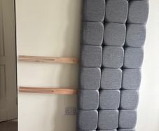 Super King Divan Bed with Custom Made Headboard