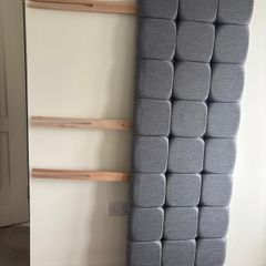 Super King Divan Bed with Custom Made Headboard