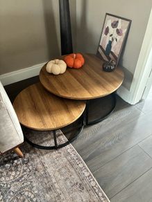 Two Round Coffee Tables