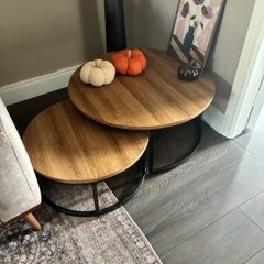 Two Round Coffee Tables