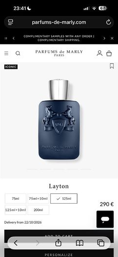 Parfums de Marley Layton EDP 125ml unopened box