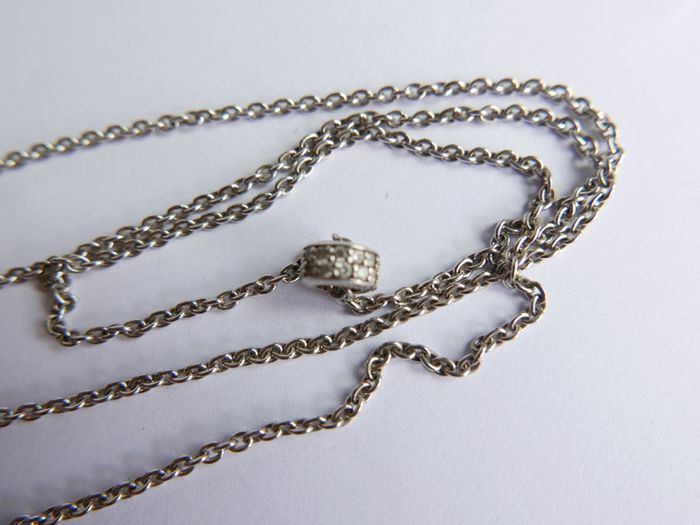 Vintage 925 Sterling Silver Ti Sento long Chain Necklace length 31" - 10,7g