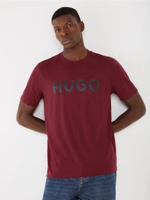 HUGO  Burgandy Tonal Logo T-Shirt XXL