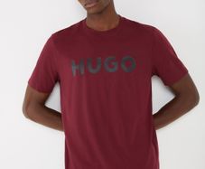 HUGO  Burgandy Tonal Logo T-Shirt XXL