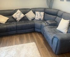 Corner sofa electric recliner