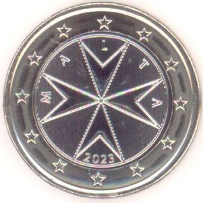 Malta 1 Euro Regular Coin 2023 . Uncirculated.