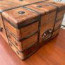Vintage Metal Bound Wooden Chest. Image 4