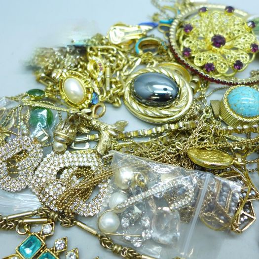 Vintage Mystery Jewelry lot including Kirks Follyand Sarah Coventry