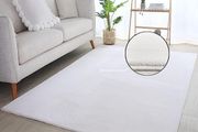 Living Room Rug, 240 x 340 cm, Natural Washable Short Pile Rugs, Plain Modern Design, Kitchen Rug, Washable, Non-Slip, Extra Soft, Fluffy Rugs