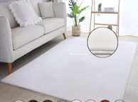 main image for ad Living Room Rug, 240 x 340 cm, Natural Washable Short Pile Rugs, Plain Modern Design, Kitchen Rug, Washable, Non-Slip, Extra Soft, Fluffy Rugs