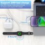 4-in-2 Apple Watch Charger Cable for Apple Watch/iPhone/Airpods, Watch Magnetic Charging Cable with iWatch Series SE/8/7/6/5/4/3/2 - Wireless Travel Watch Charger for AirPods 1/2/3/Pro&iPad Series Image 5