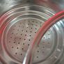 stainless steel set of two strainers with lid Image 2