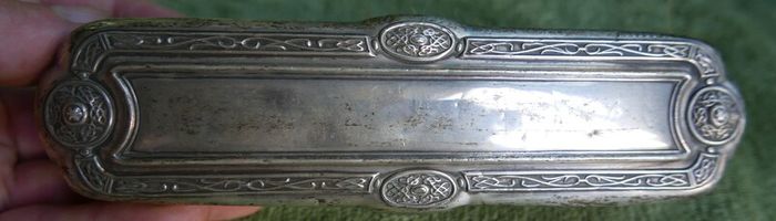 Antique 1800s Sterling Silver Cloth Brush, Art Deco Cloth Brush, 1800s - 97,8g