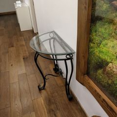 Glass top table