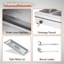 3Pan Commercial Food Warmer 3x12QT Electric Steam Table with Tempered Glass Cover  for Catering Restaurants Image 4