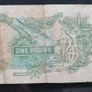 1970 Bank of England 1 ONE POUND (HU10) Banknote Image 2