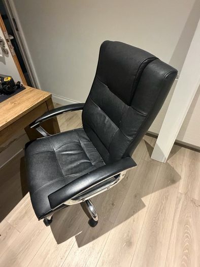 Office Desk with Side Storage & Executive Chair