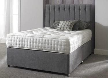New Double Black Crushed velvet Bed & MemoryFoam Mattress
