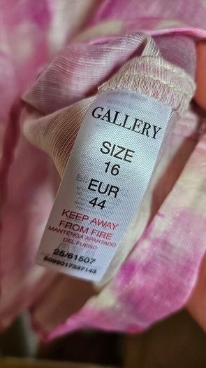 BNWT - Gallery Pink Print Top UK 16