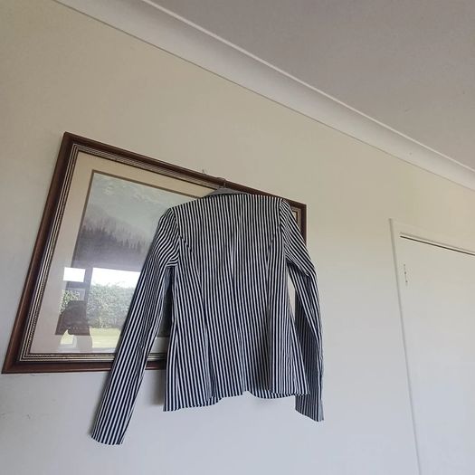 Beautiflly Fitted Joseph Ribkoff Stripped Blazer
