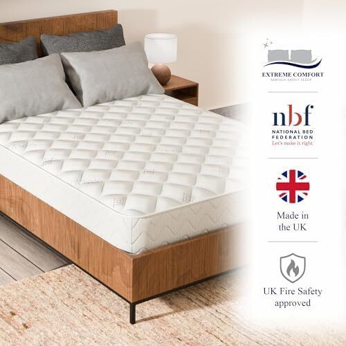 Flame Essentials Double Mattress 4FT6 (135x190cm) | Foam-Free Bonnell Spring