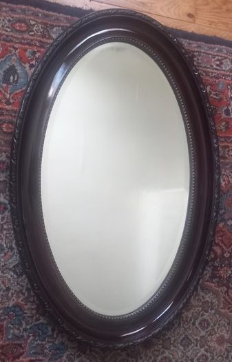 Edwardian oval mirror.