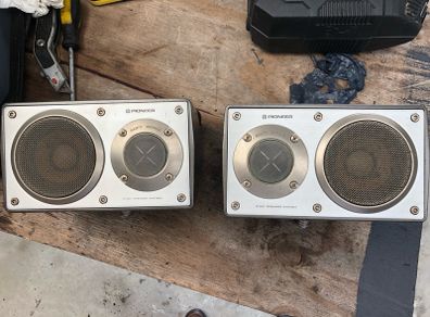 Pioneer TS-X9 surface mount vintage speakers.