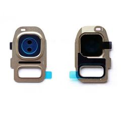 Back Camera Lens Frame Holder for Samsung Galaxy S7 Edge Gold-#121933