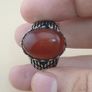 Genuine Red Agate Ring in 925 Sterling Silver Elegant Gemstone Jewelry Gift Image 6