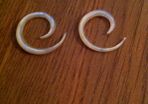 unique iridescent shell stretchers